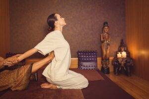 A Woman is Having New York Manhattan Massage at Mali Healing Spa NYC