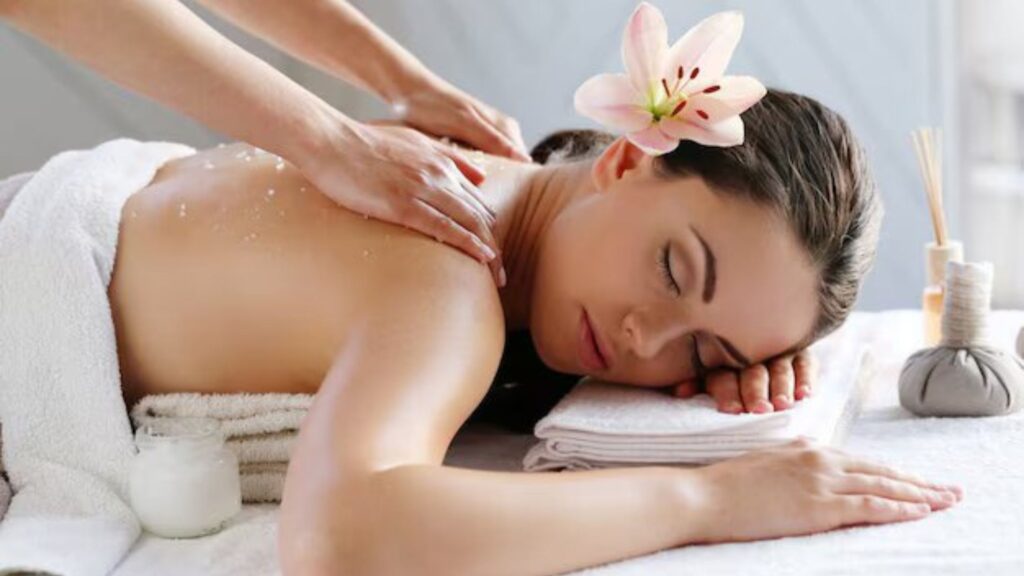 A lady Having the Best Thailand’s Massage by Therapists.