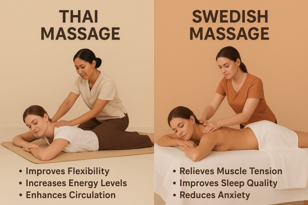 Thai Massage and Swedish Massage