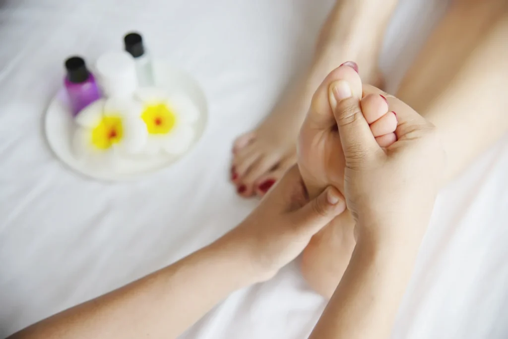 Reflexology foot massage