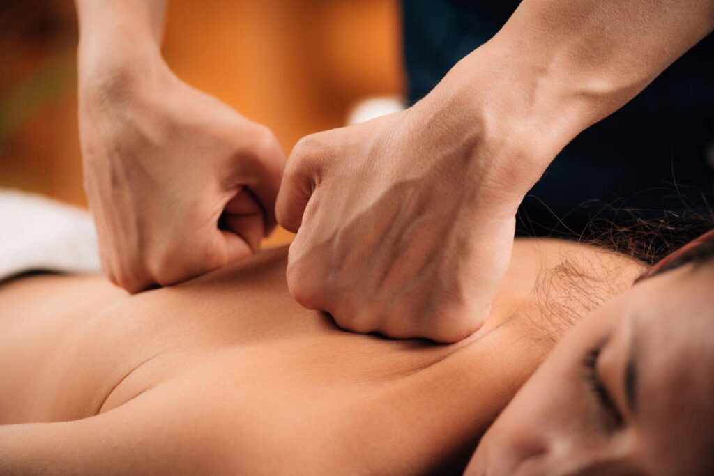 massage therapy session for muscle relaxation